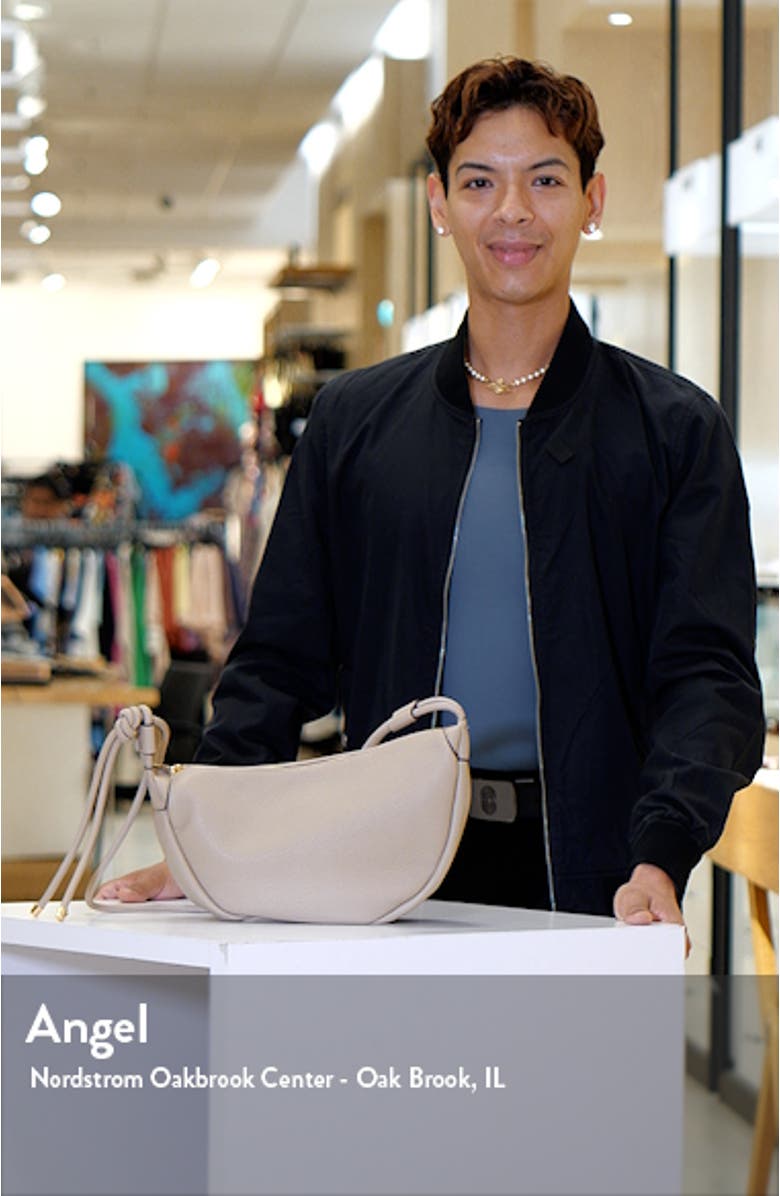 Aria Recycled Vegan Leather Shoulder Bag, sales video thumbnail