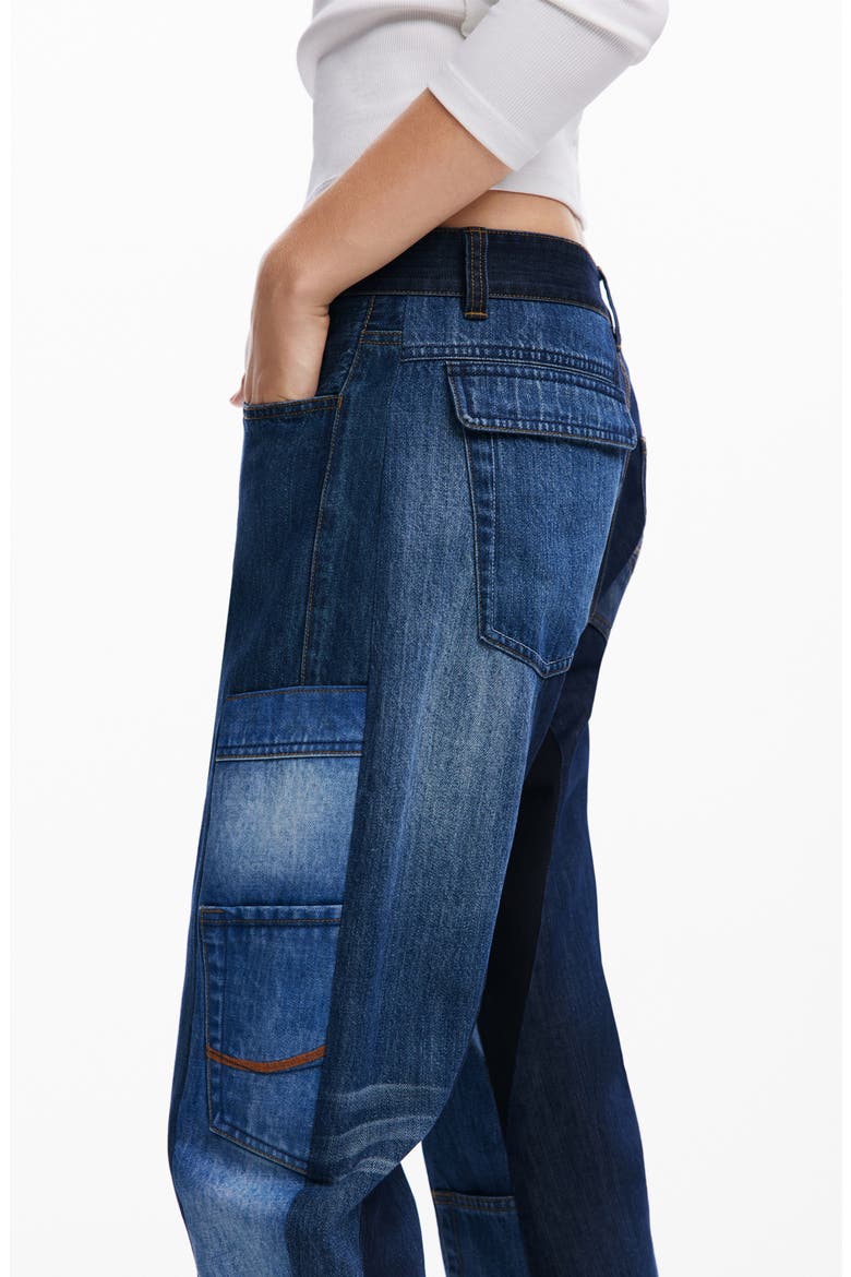 Herita Straight Leg Jeans, Alternate, color, BLUE