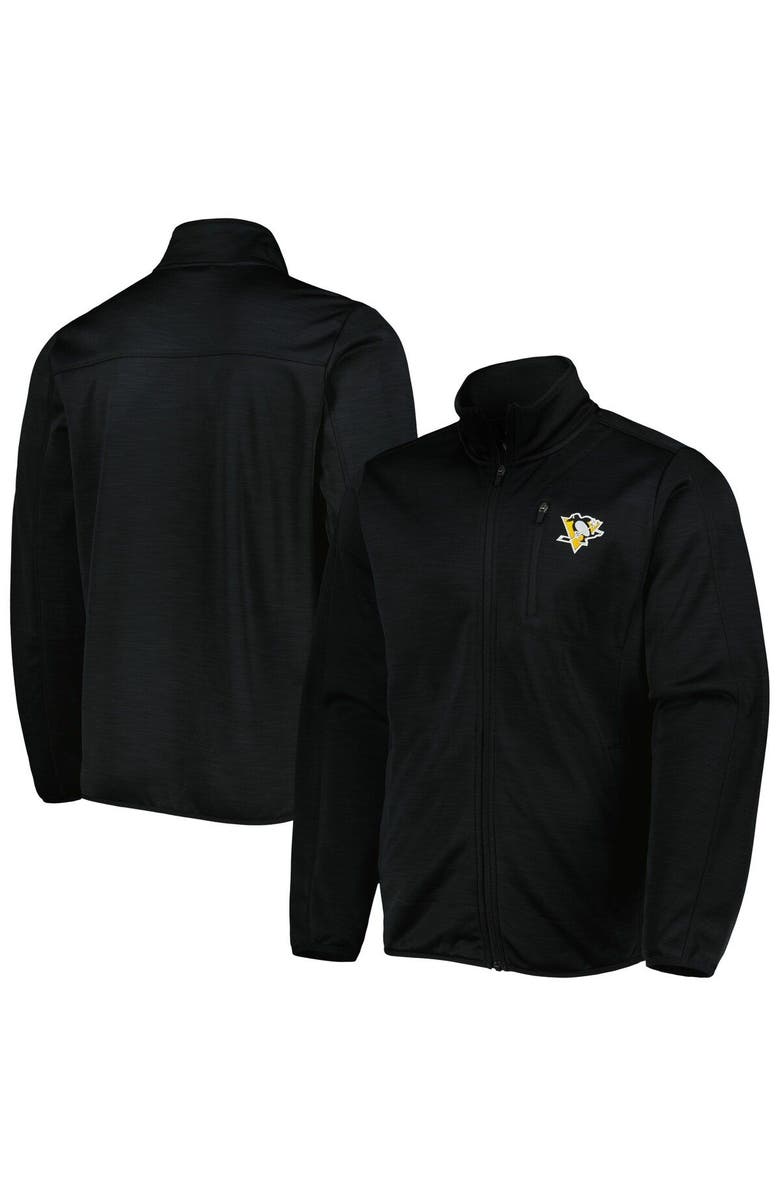G-III SPORTS BY CARL BANKS Men's G-III Sports by Carl Banks Black Pittsburgh Penguins Closer Transitional Full-Zip Jacket, Main, color, Black
