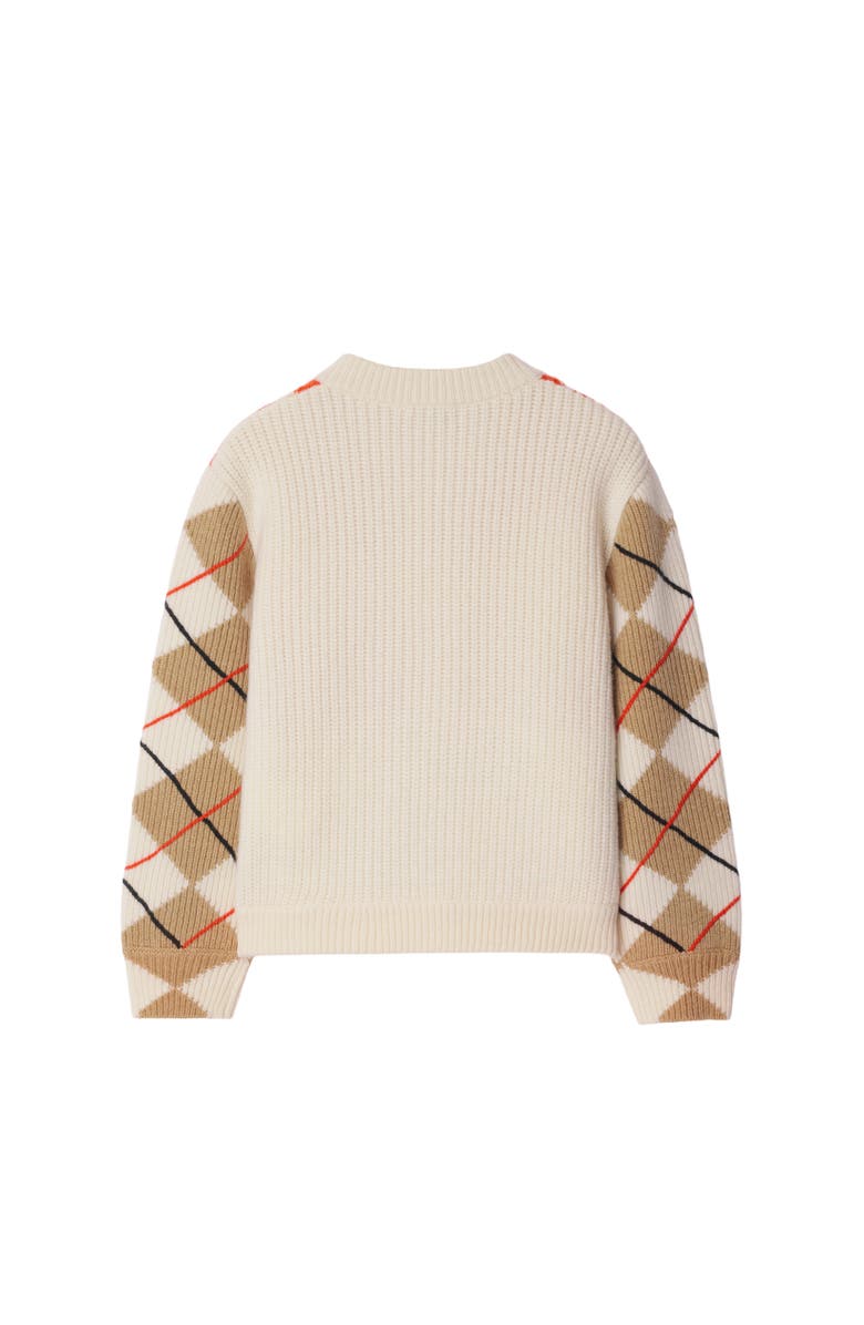 Burberry Argyle Wool Cardigan, Alternate, color, 