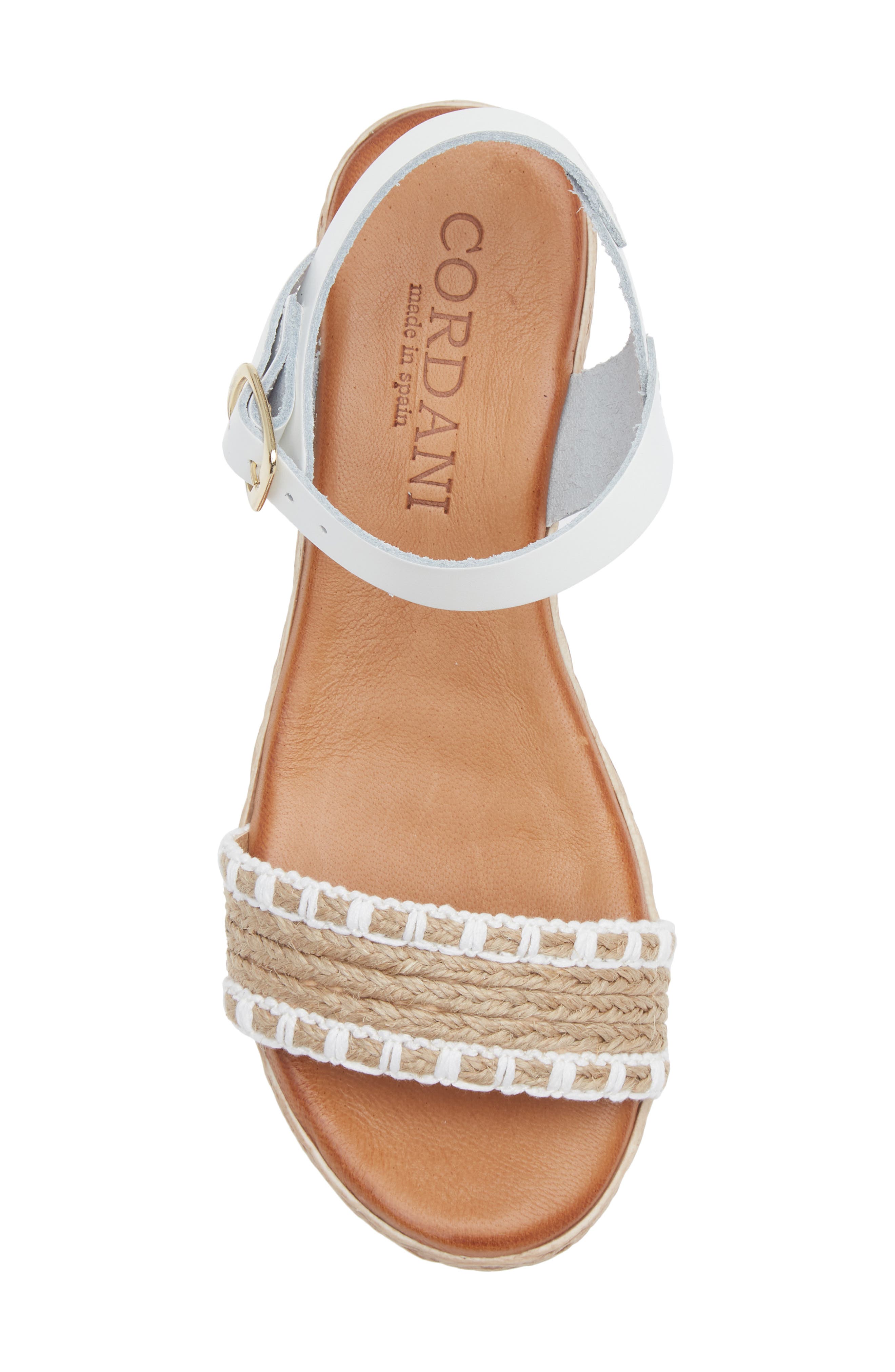Bryce Platform Sandal, Alternate, color, WHITE