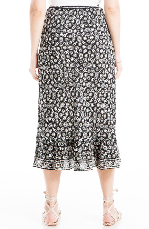 MAX STUDIO MAX STUDIO BIAS RUFFLE HEM MIDI SKIRT 