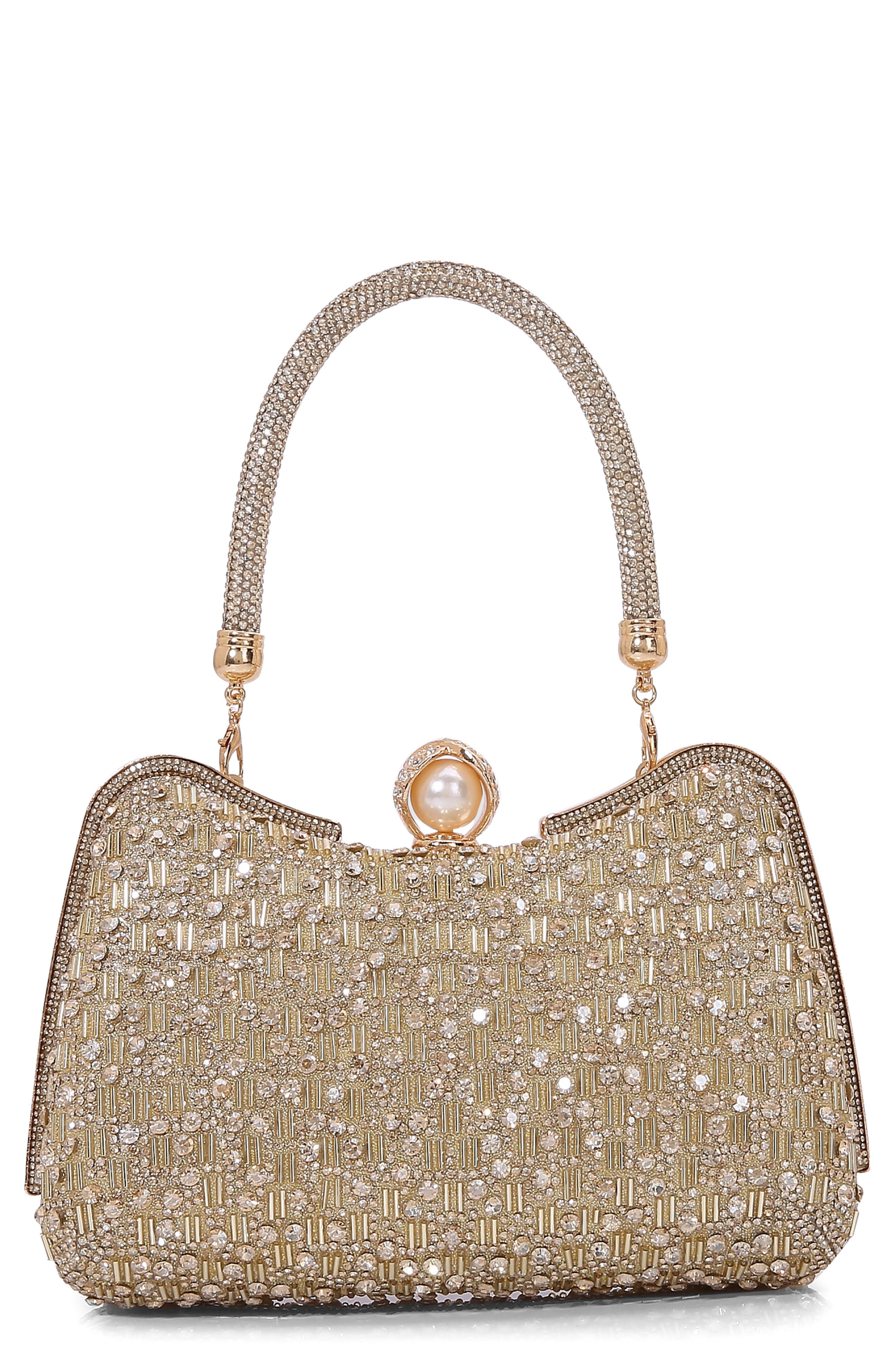 BERNESS Rhinestone Embellished Handbag