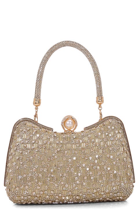Rhinestone Embellished Handbag