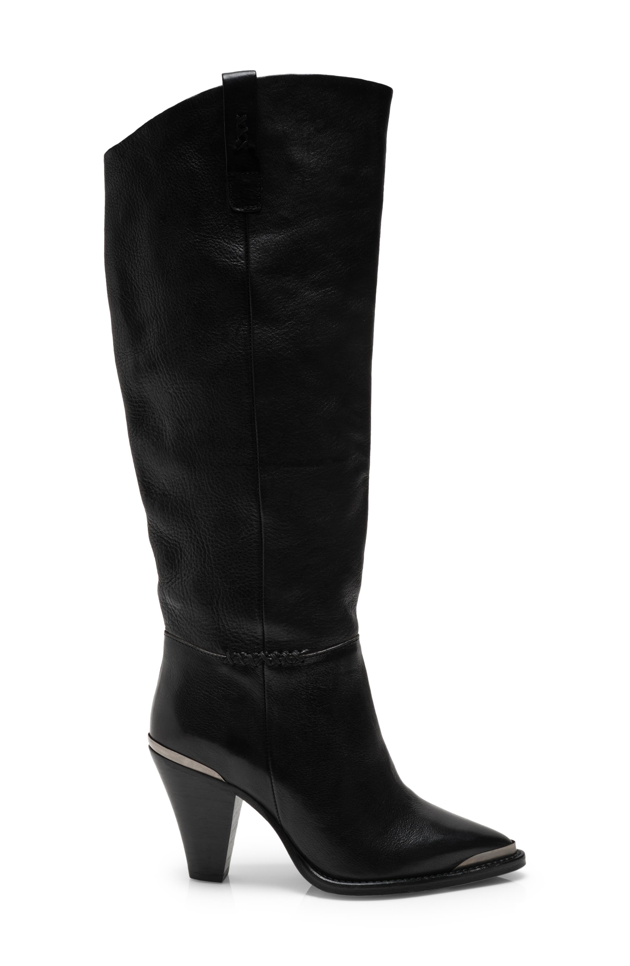 Free People Stevie Pointed Toe Knee High Boot, Alternate, color, 