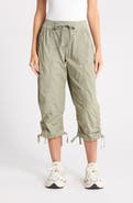 DKNY Peached Poplin Convertible Utility Pants