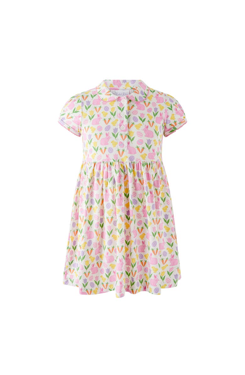 Rachel Riley Spring Meadows Jersey Dress, Main, color, Pink