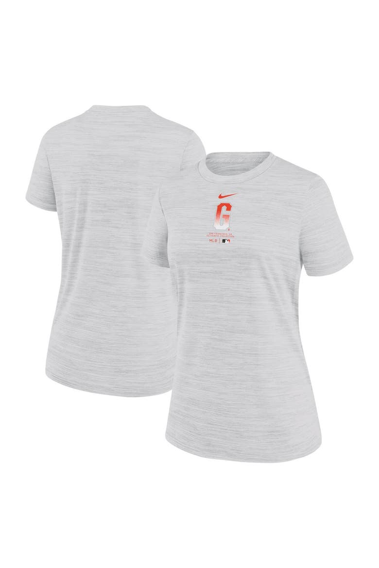 Women's Nike White San Francisco Giants City Connect Practice Velocity T-Shirt, Main, color, White