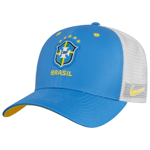Men's Nike Blue Brazil National Team Rise Trucker Adjustable Hat