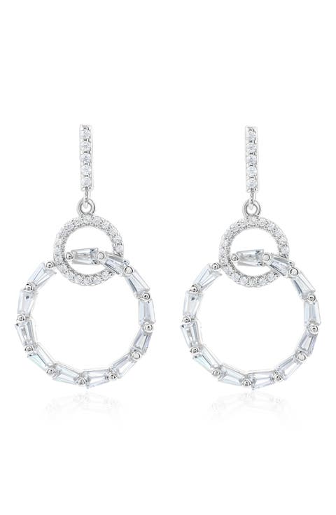 Cubic Zirconia Drop Earrings