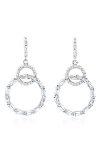 Suzy Levian Cubic Zirconia Drop Earrings
