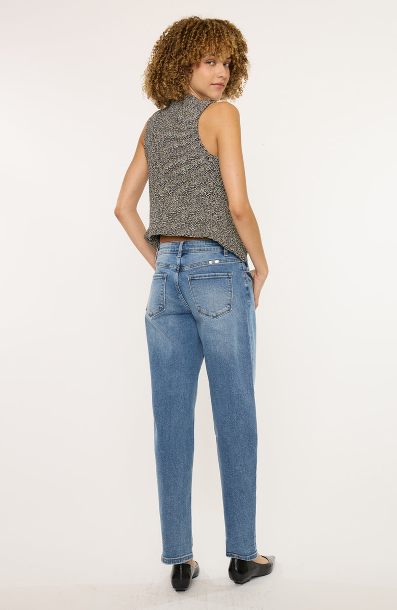 KanCan Grace Essentials High Rise Slim Barrel Jeans, Alternate, color, Medium Wash