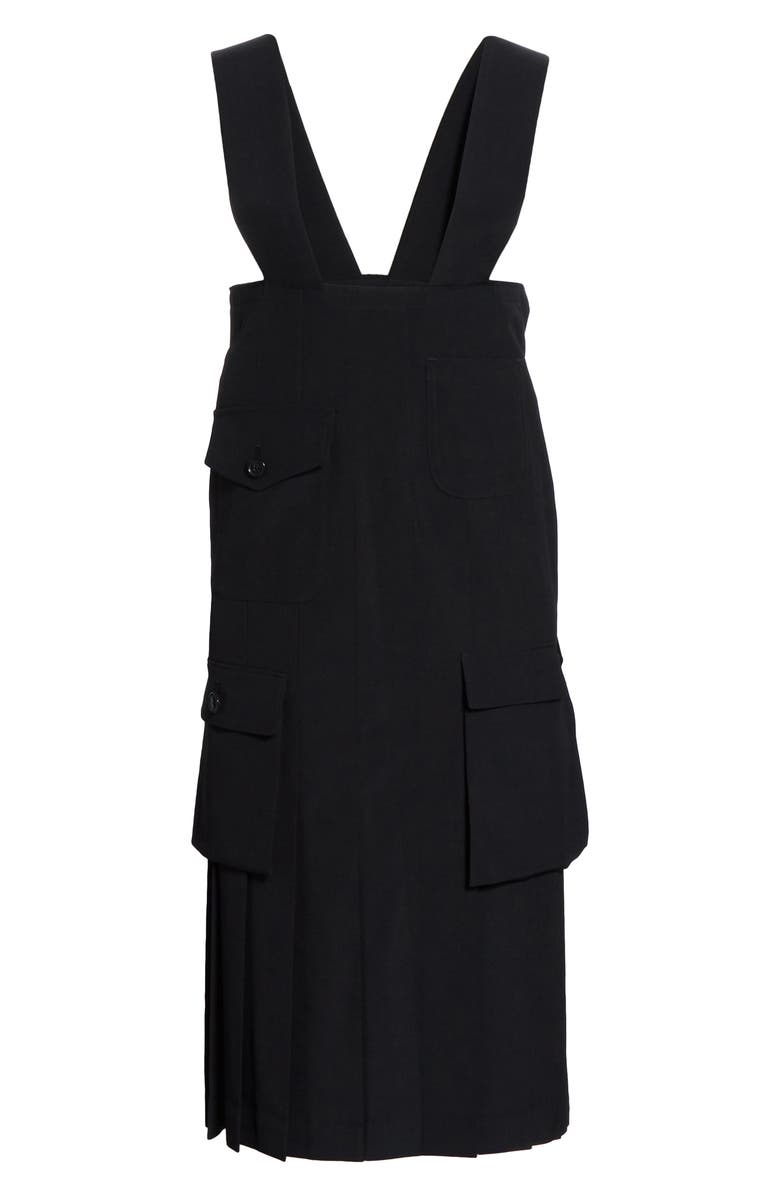 Comme des Garçons Suspender Wool Utility Skirt, Alternate, color, 