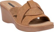 GOOD CHOICE NEW YORK Selva Platform Wedge Slide Sandal