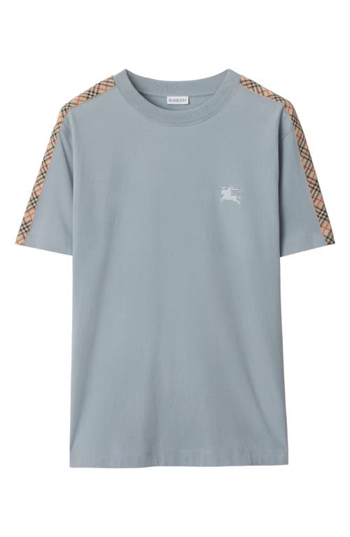 Burberry Ekd Embroidered T-shirt In Blue