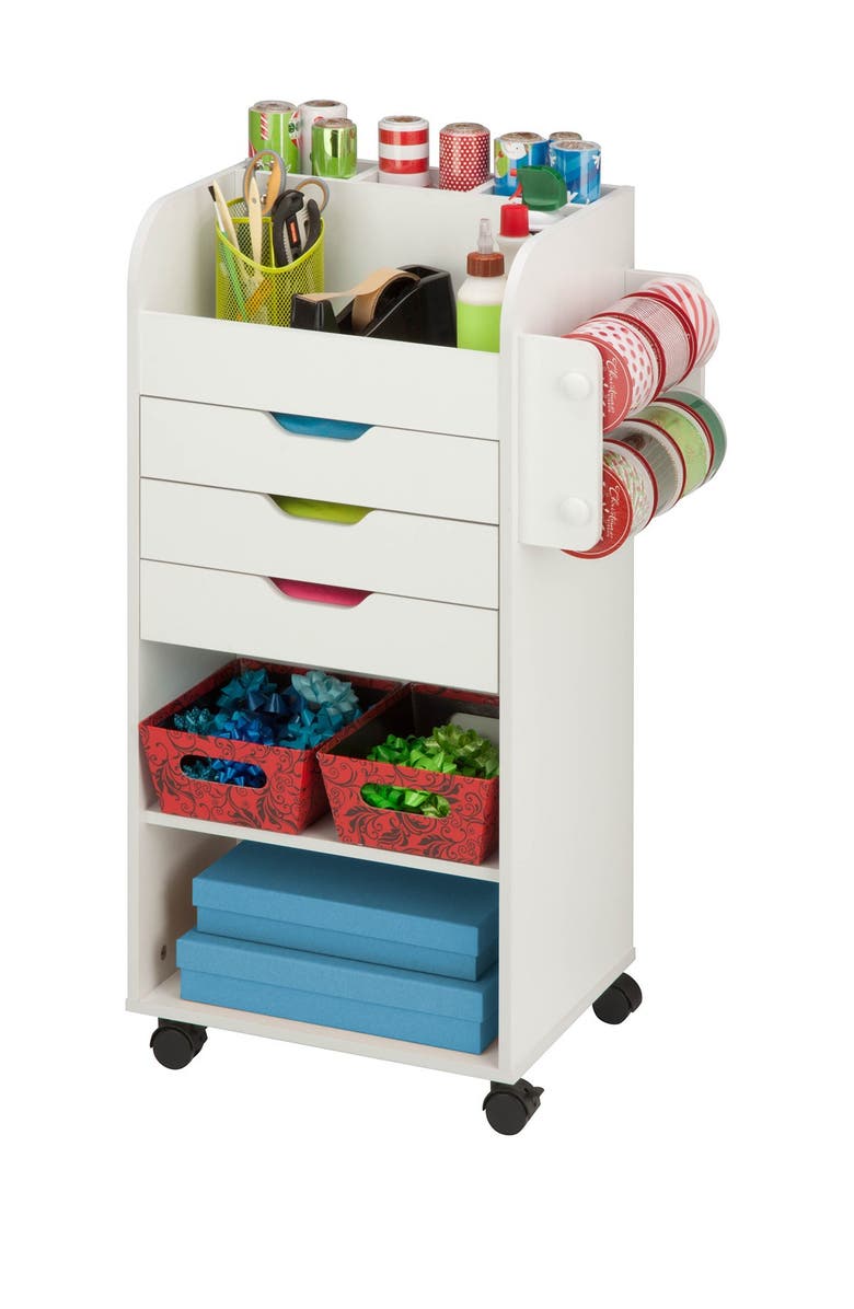HONEY-CAN-DO Rolling Craft Storage Cart, Alternate, color,