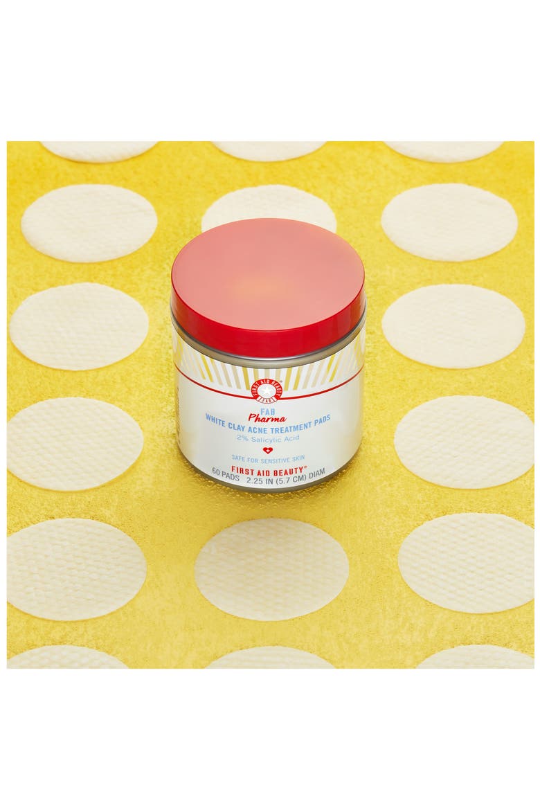 Fab Pharma White Clay Acne Treatment Pads with 2% Salicylic Acid, Alternate, color, NO COLOR