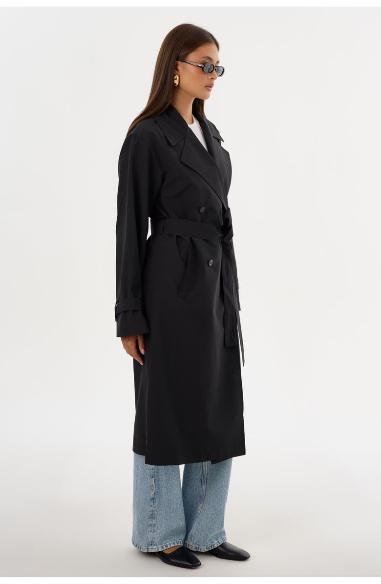 LAMARQUE Colette | Trench Coat, Alternate, color, Black