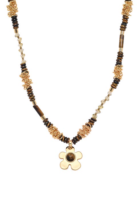 Olivia Flower Pendant Necklace