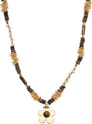 EYE CANDY LOS ANGELES Olivia Flower Pendant Necklace