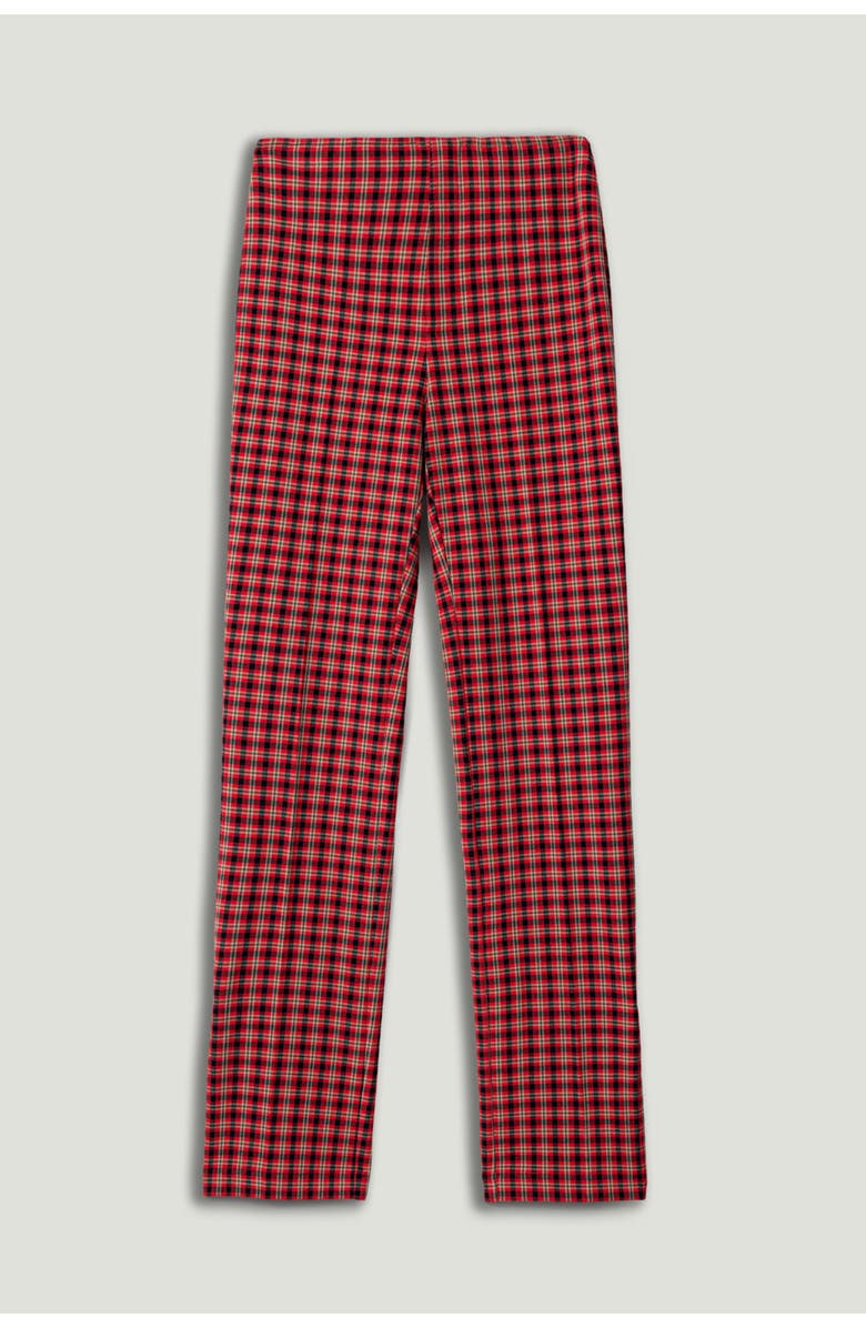Nocturne Plaid Slit-Hem Pants, Alternate, color, Multi-Colored