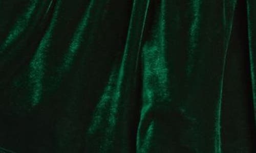 Pippa & Julie Lilia Velvet Collared Dress & Bloomers In Green
