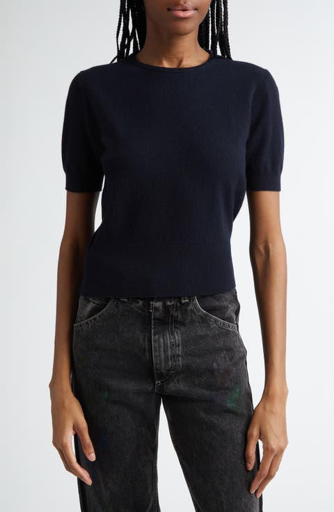 【関税&送料込】Maison Margiela Midnight Blue Mohair Blend P Distressed mohair-blend vest in multicoloured - Maison