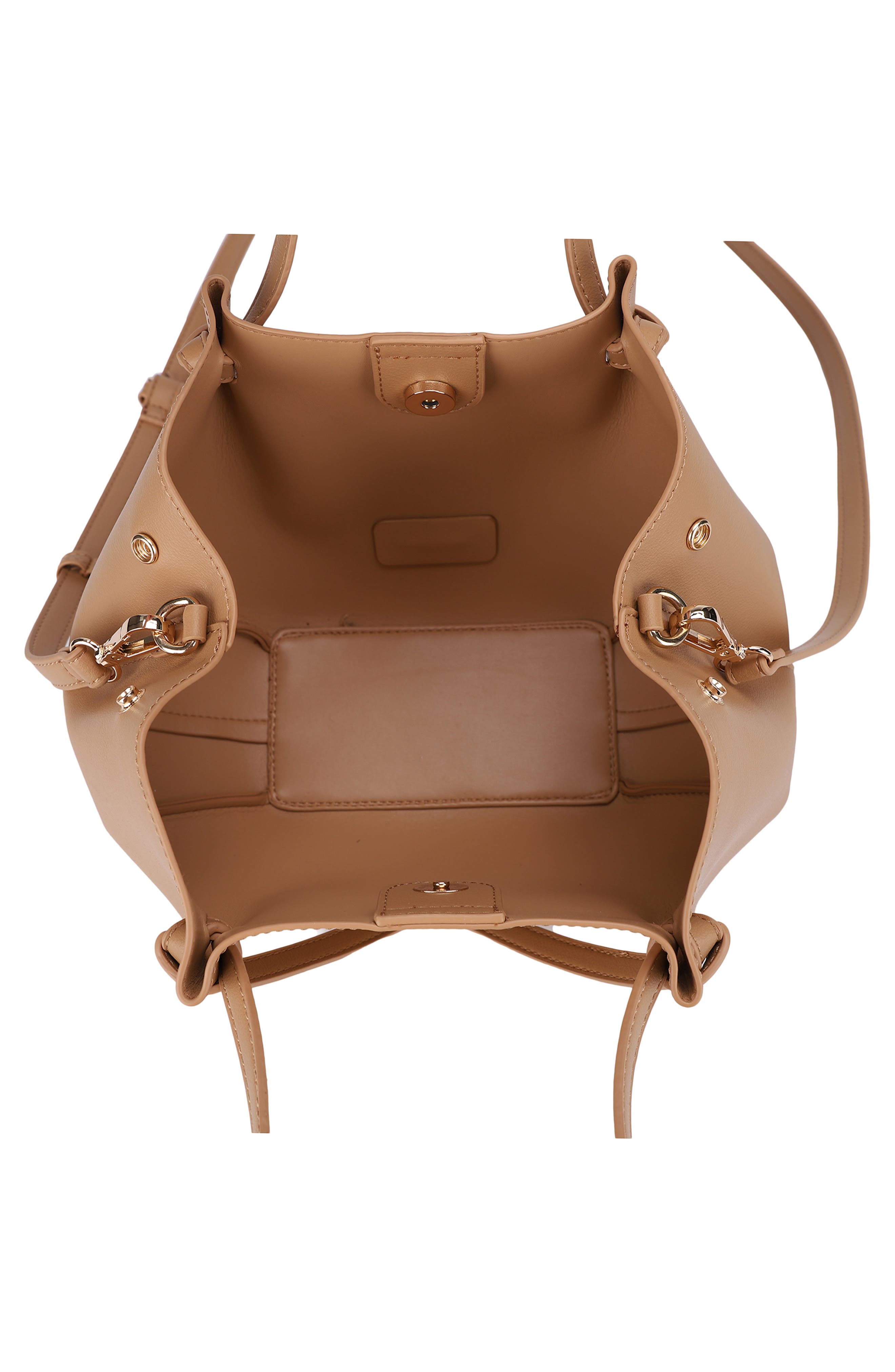 Mini Lou Lou Vegan Leather Tote, Alternate, color, CAMEL