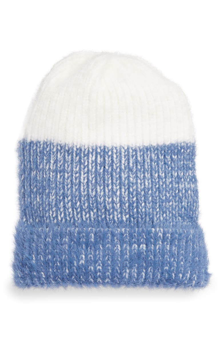 BP. Colorblock Eyelash Beanie, Main, color, 