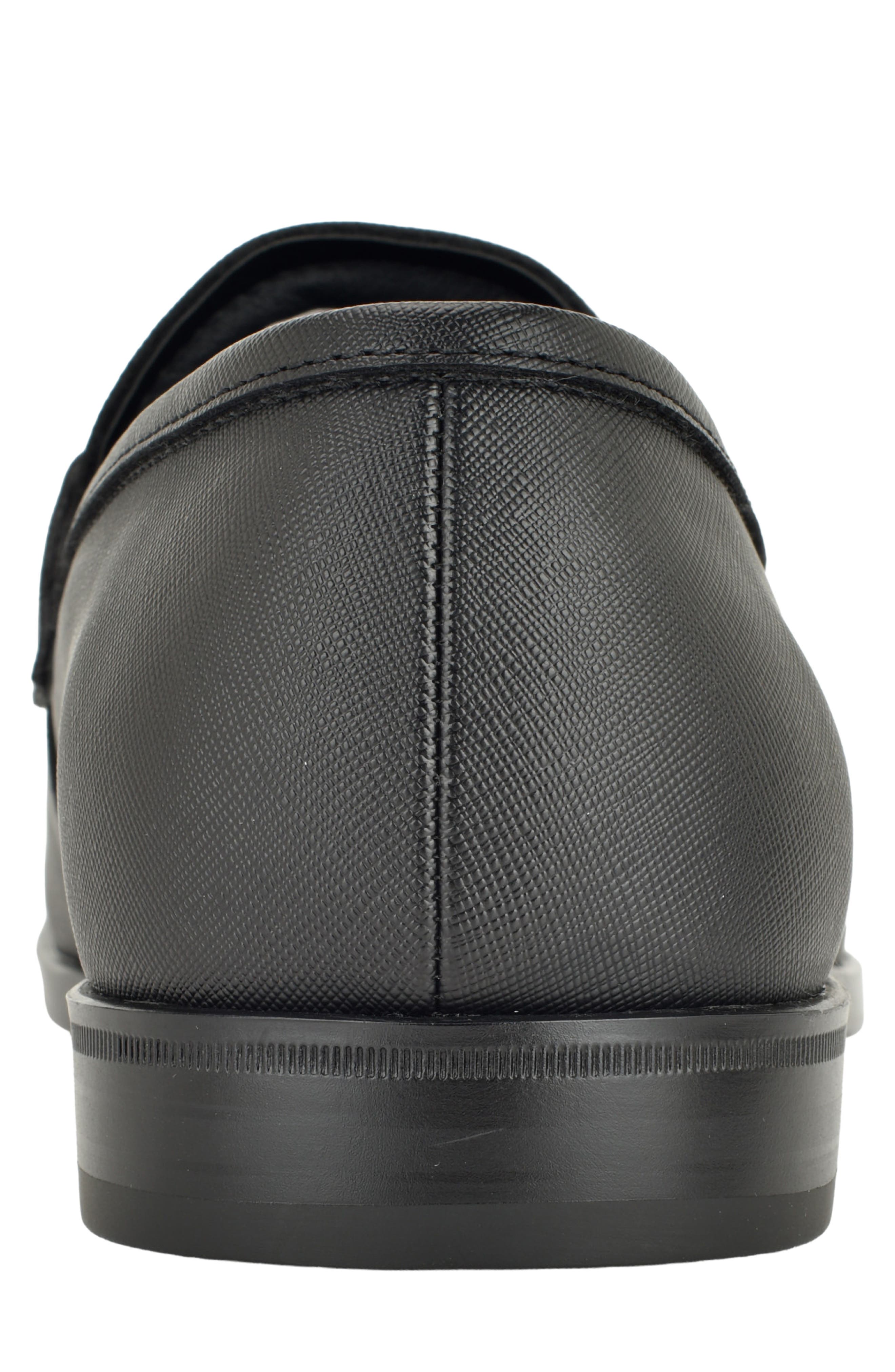 Hikken Faux Leather Loafer, Alternate, color, BLACK SAFFIANO