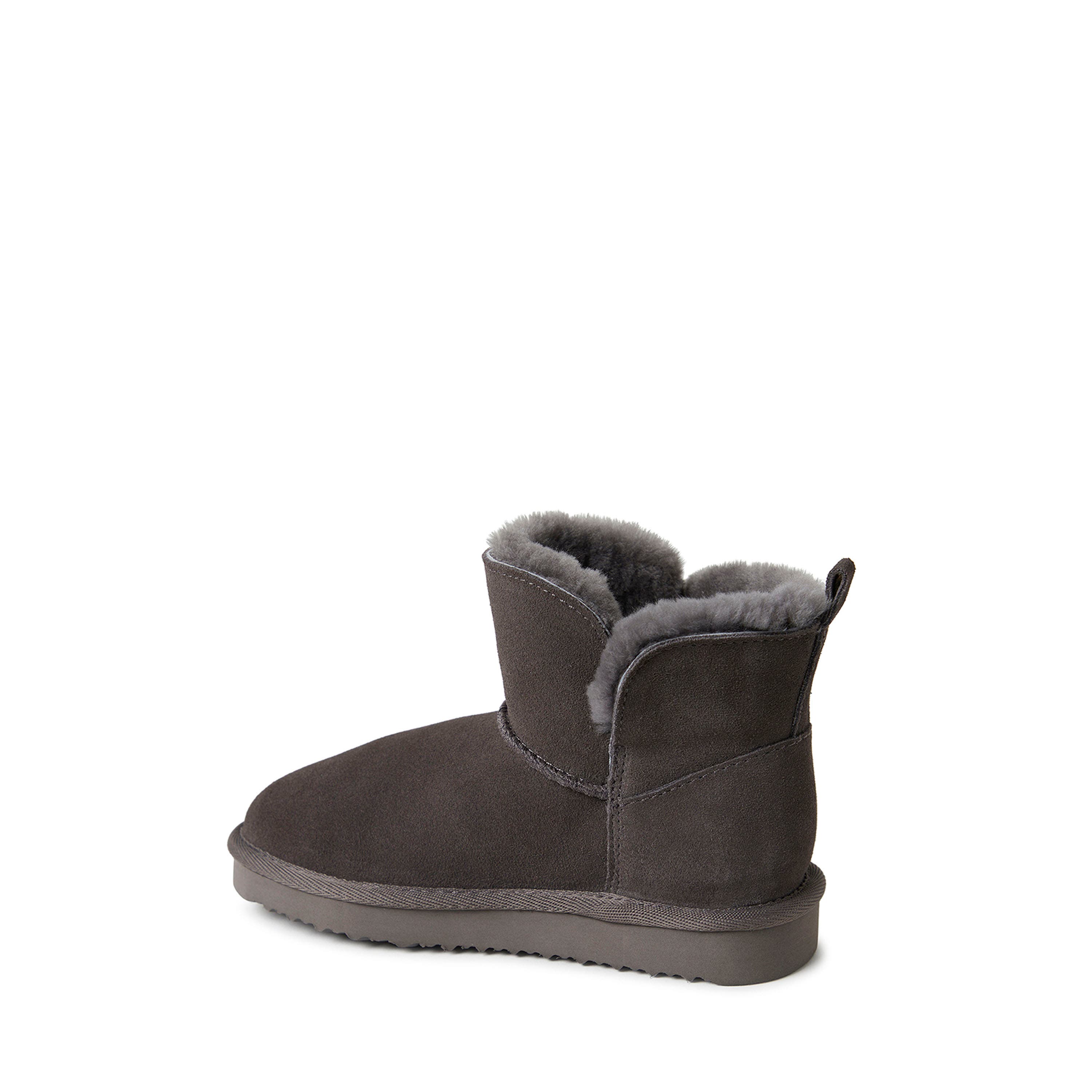 DEARFOAMS Kids' Fireside Bunbury Genuine Shearling Boot, Alternate, color, Grey