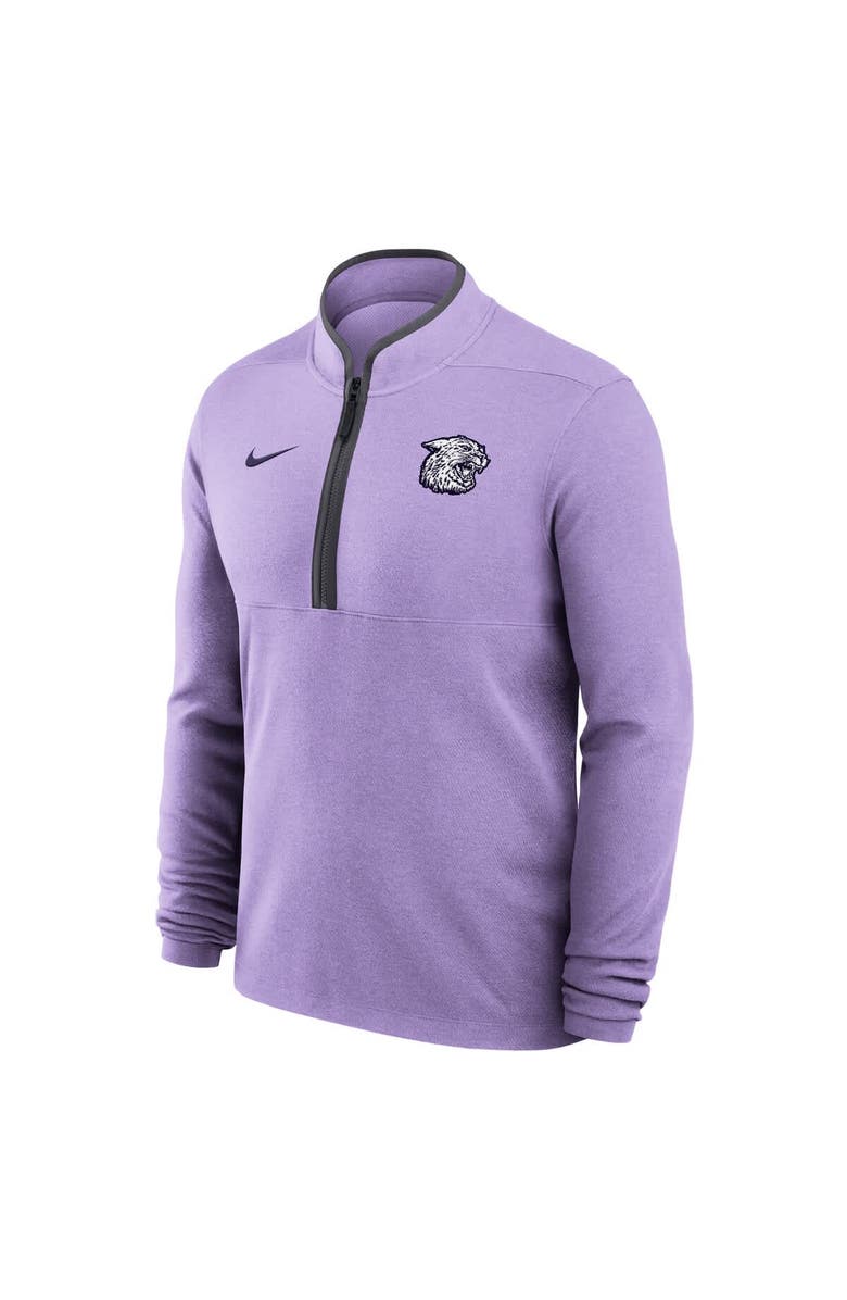 Nike Men's Nike Lavender Kansas State Wildcats Victory Dri-FIT Half-Zip Pullover, Alternate, color, Lavender