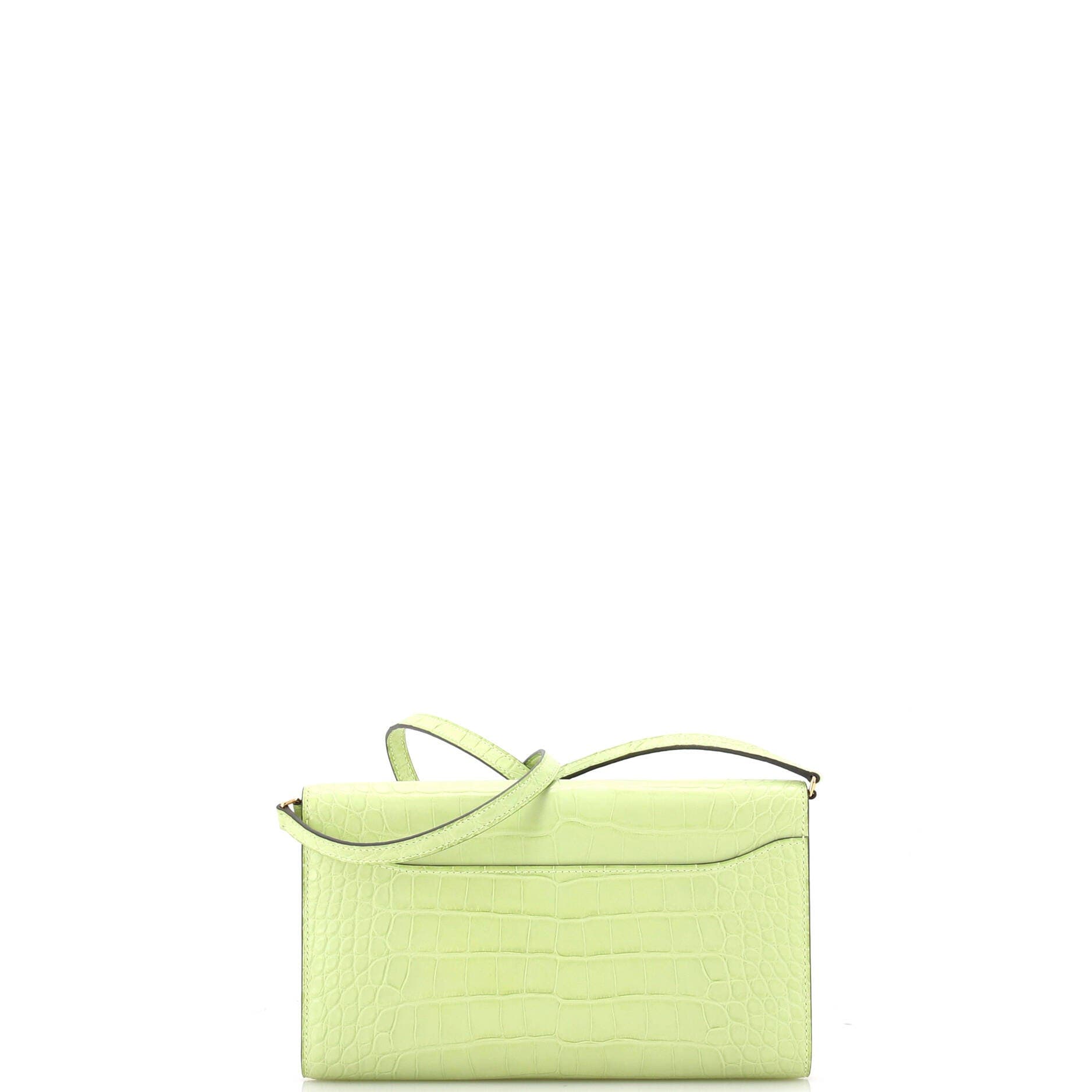 Pre-Owned Hermes Constance To Go Wallet Alligator, Alternate, color, 