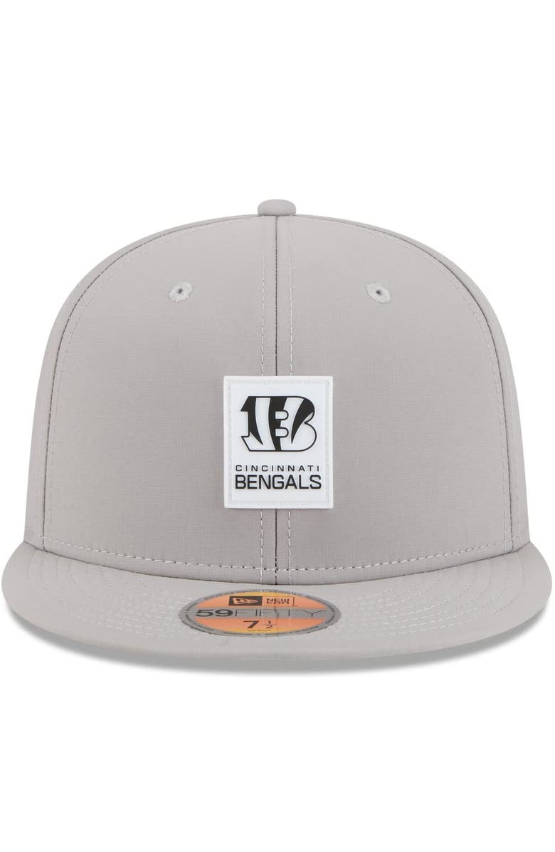 New Era Men's New Era Gray Cincinnati Bengals 2025 Sideline 59FIFTY Fitted Hat, Alternate, color, Gray