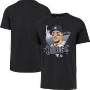 '47 Men's '47 Aaron Judge Black New York Yankees Player Caricature Franklin T-Shirt