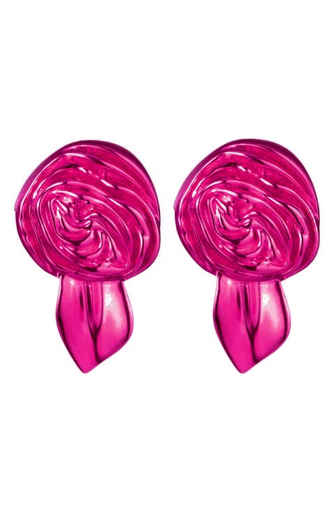 Rosette Stud Earrings