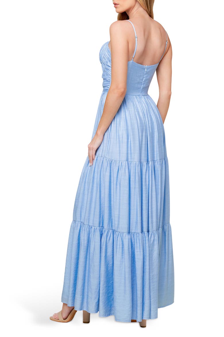 Sweetheart Smocked Maxi Dress, Alternate, color, LIGHT BLUE