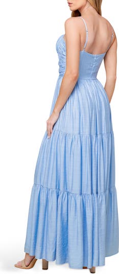 Sweetheart Smocked Maxi Dress