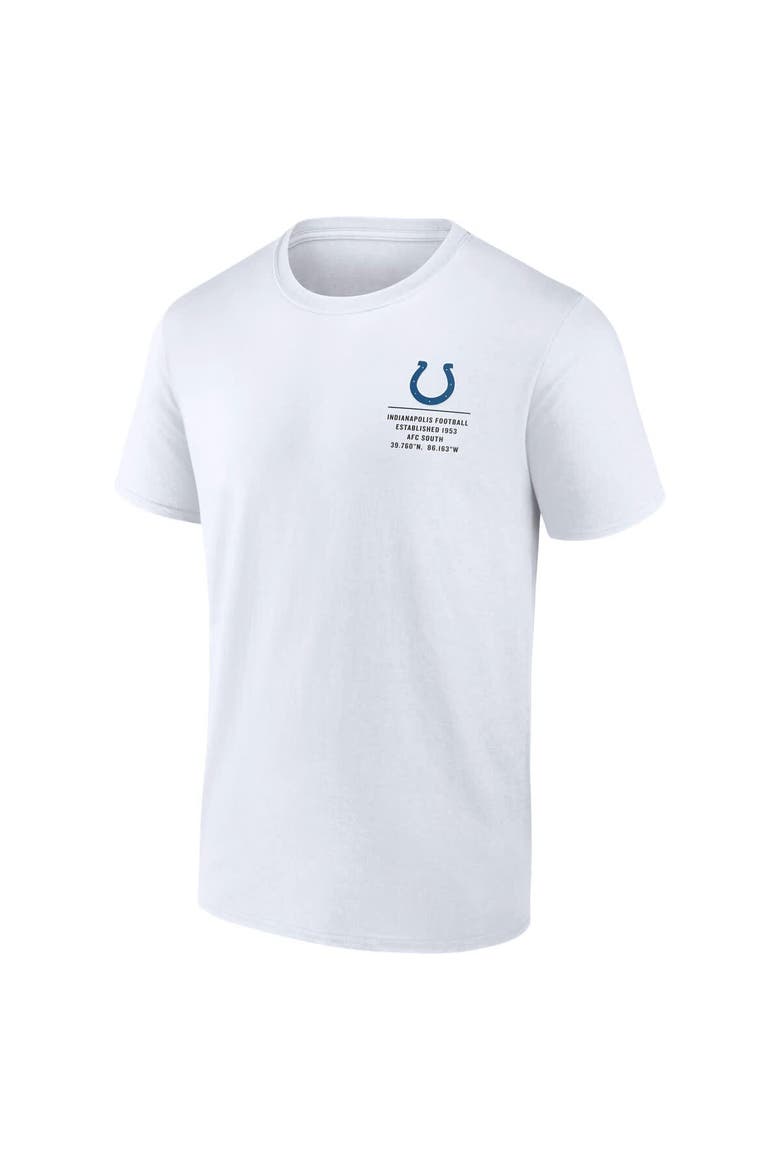 Men's Fanatics White Indianapolis Colts Repeat Stats T-Shirt, Alternate, color, White
