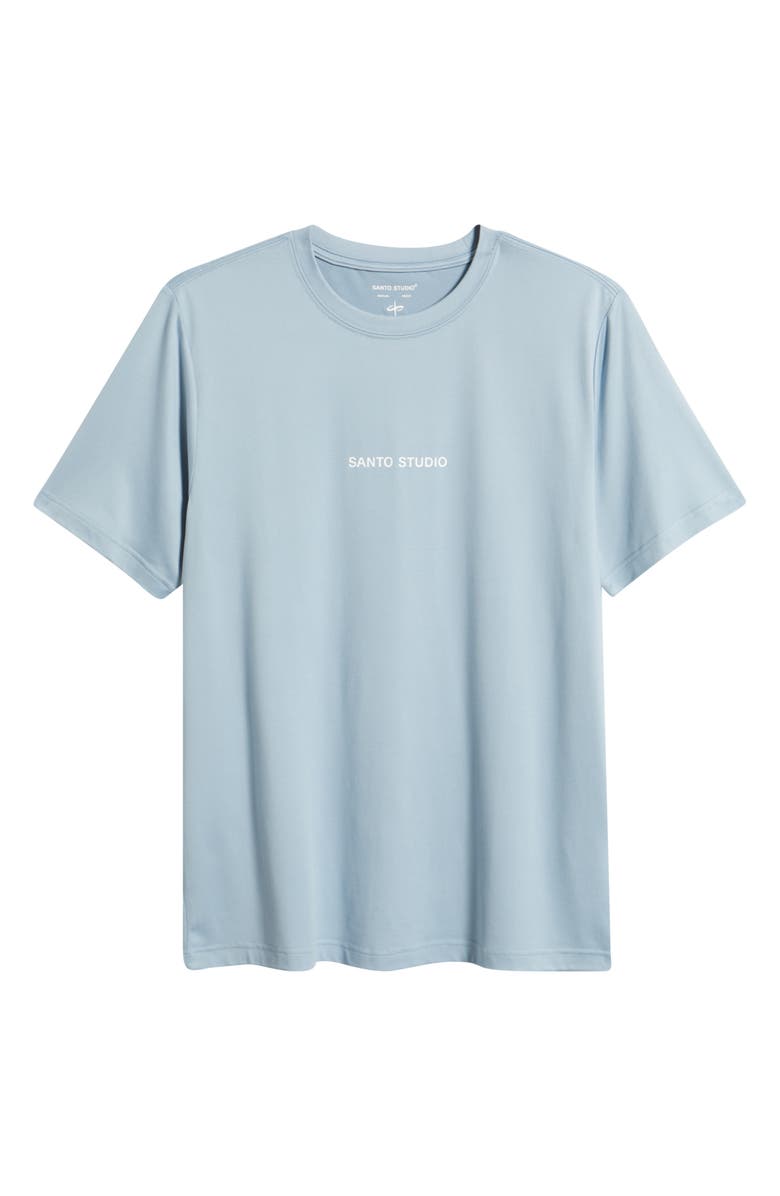 SANTO STUDIO Tempo Haze Tech Logo Graphic T-Shirt, Alternate, color, Baby Blue