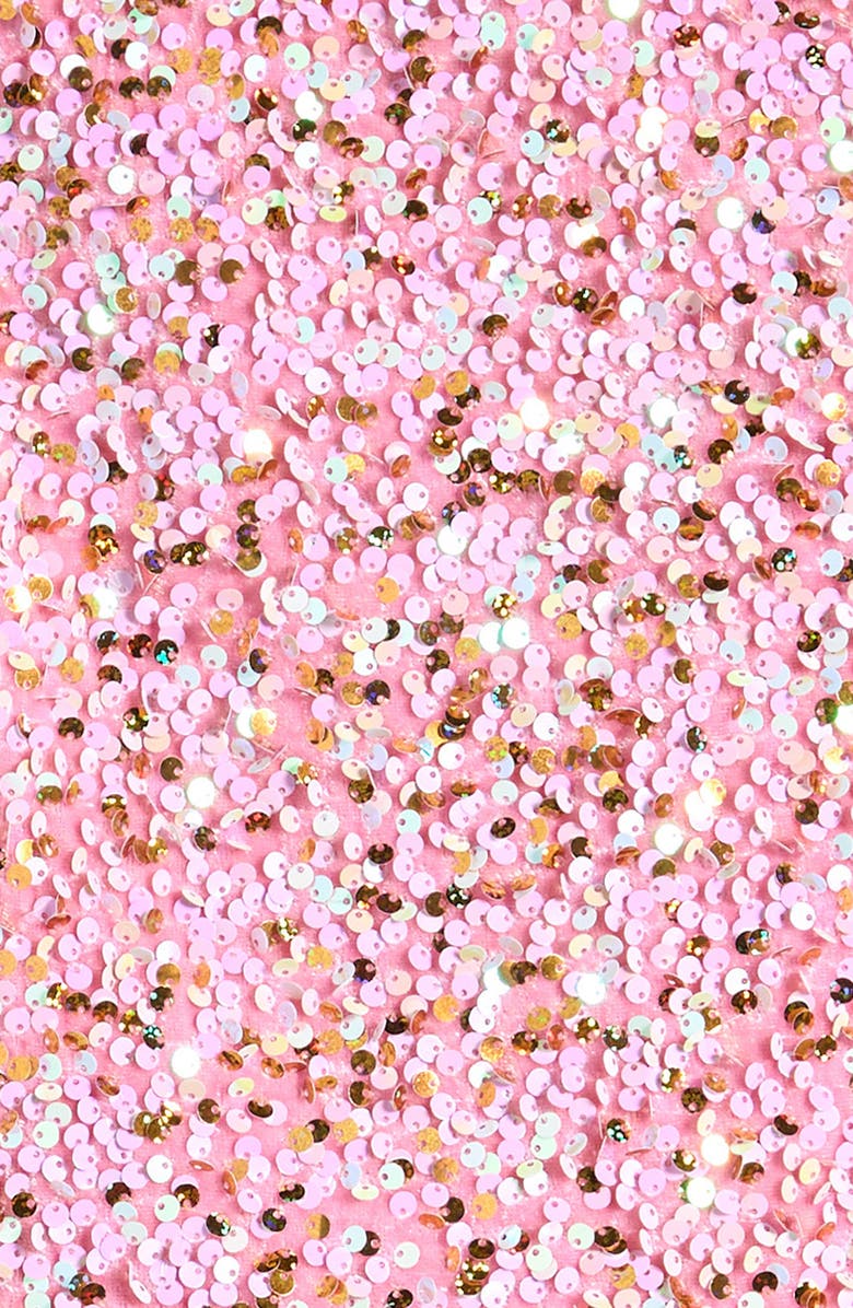 Lola + The Boys Kids' Rosie Bow Sequin Flounce Hem Dress, Alternate, color,