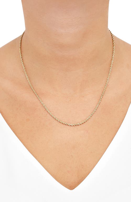 Frankie & Zoe 14k Gold Rope Chain Necklace In Gold