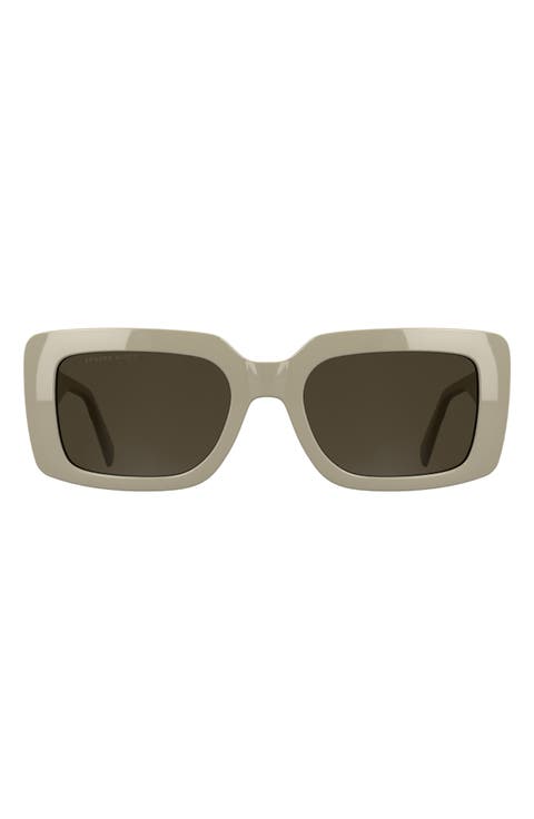 Dira 55mm Rectangular Sunglasses