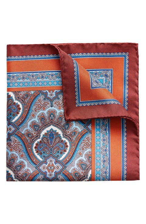 Paisley Silk Pocket Square