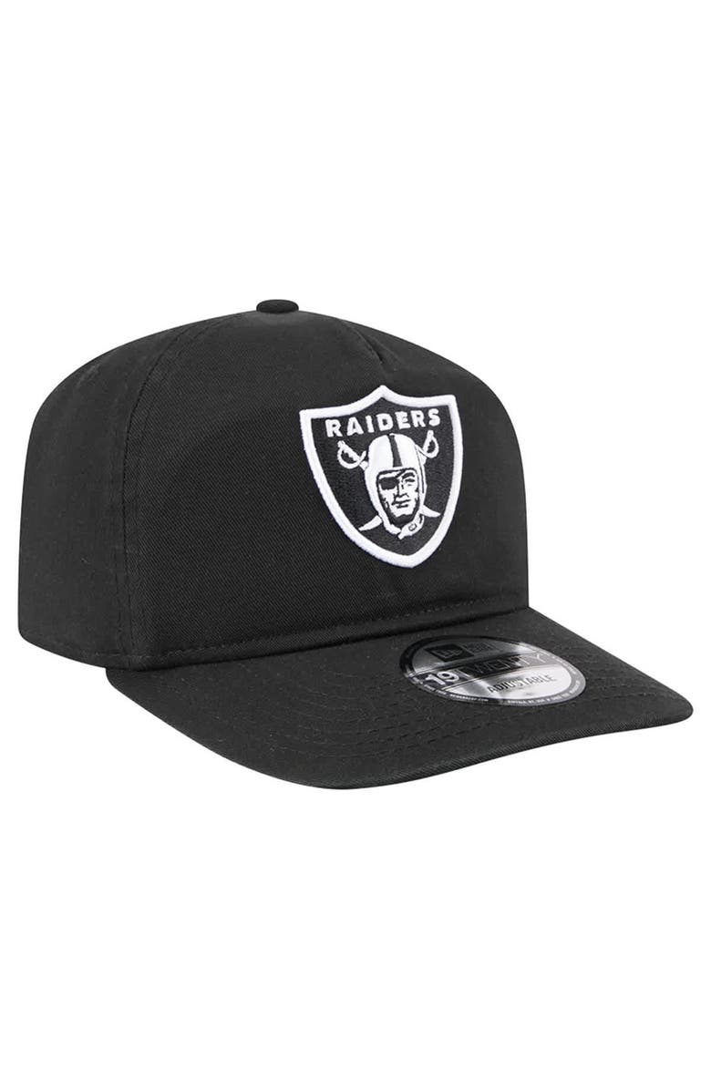 New Era Men's New Era  Black/White Las Vegas Raiders 19TWENTY Adjustable Hat, Alternate, color, Black