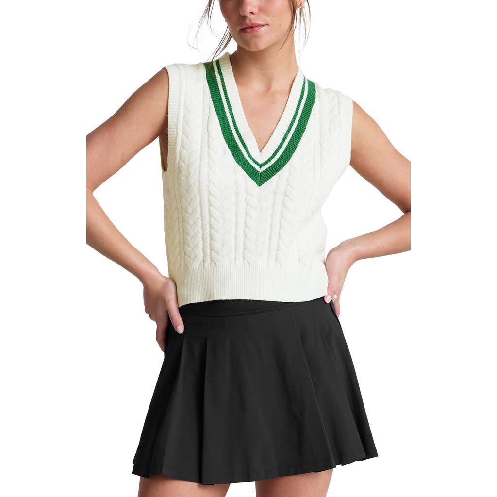Beyond Yoga Cable Tipped Sweater Vest in Cream  product