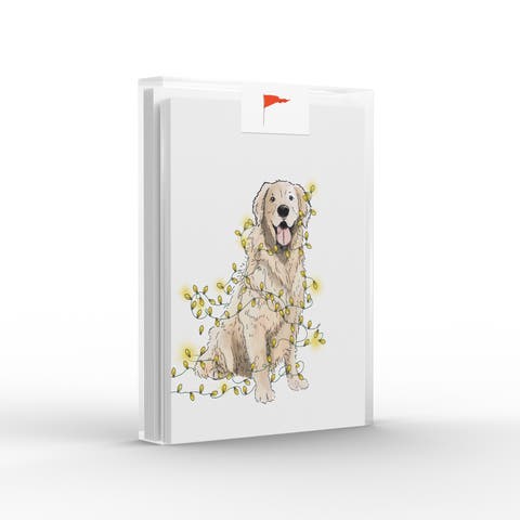 Holiday/Christmas Lit Retriever Greeting Card Pack (8 ct.)