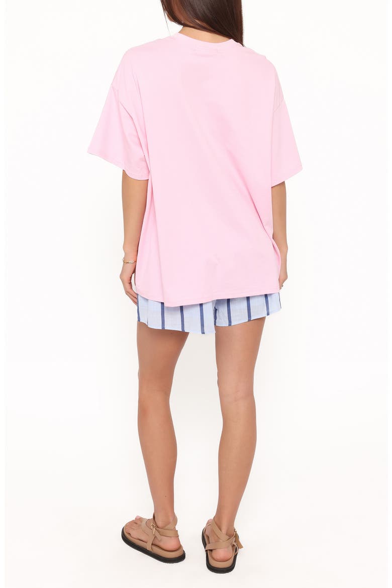 Bridget Graphic T-Shirt and Shorts Set, Alternate, color, PINK AMALFI COAST