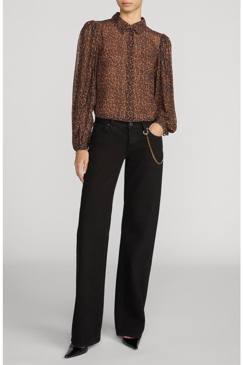 The Prairie Silk Shirt, Alternate, color, LIGHT LEOPARD MULTI
