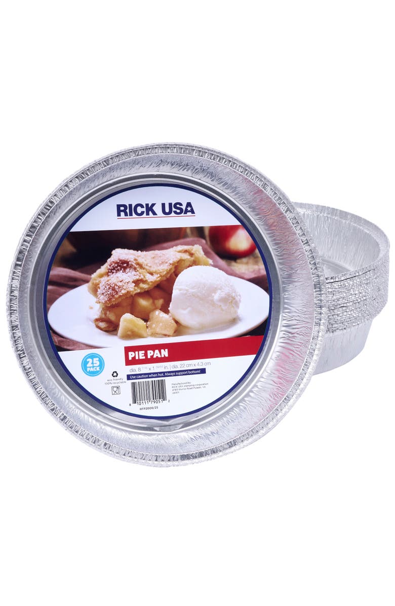 RICK USA 9 Inch Aluminum Pie Pan, 25 Pack, Main, color, 